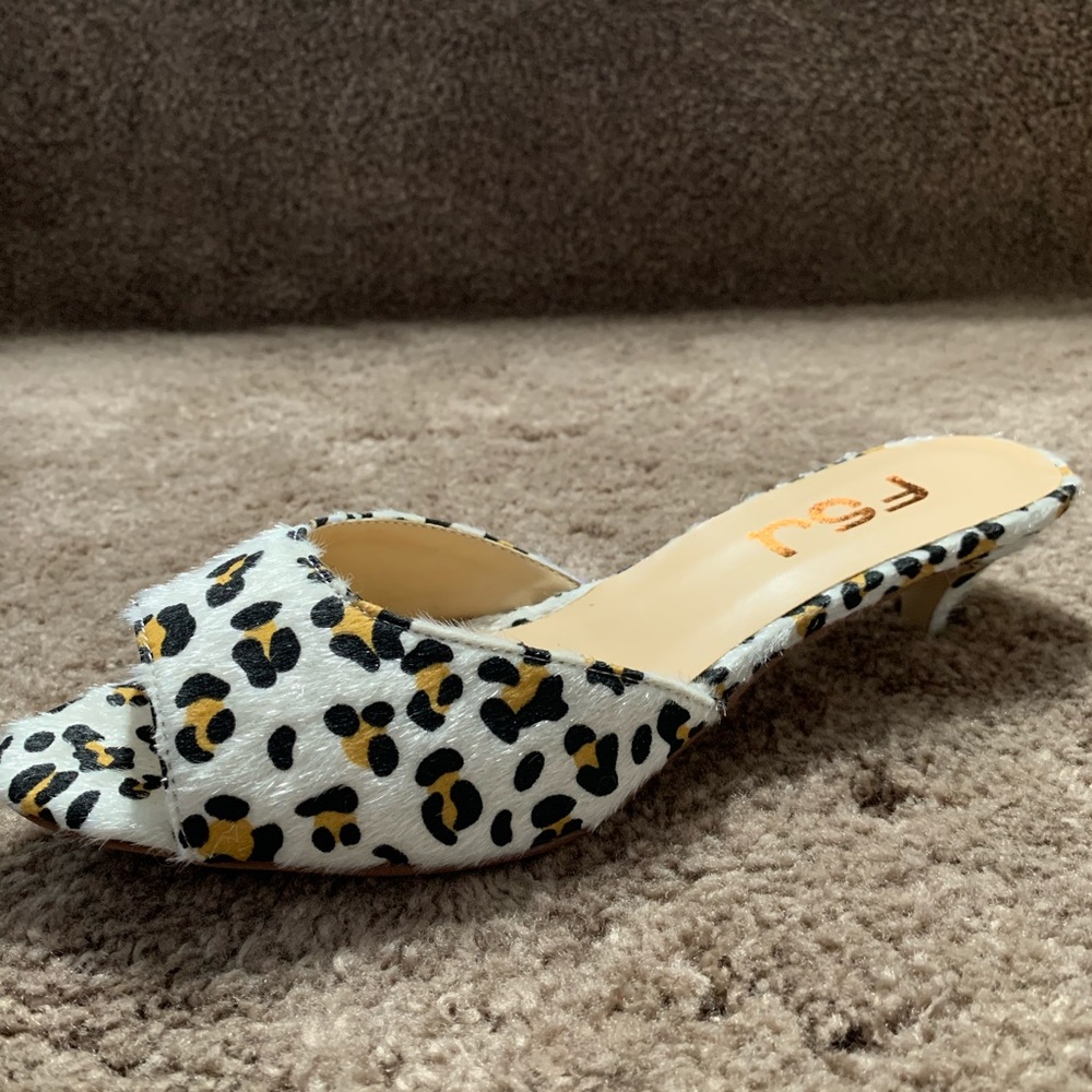 Women Comfort peep toe Low Heel Mules sandals - Picture 11 of 12